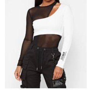 Long sleeve mesh bodysuit
